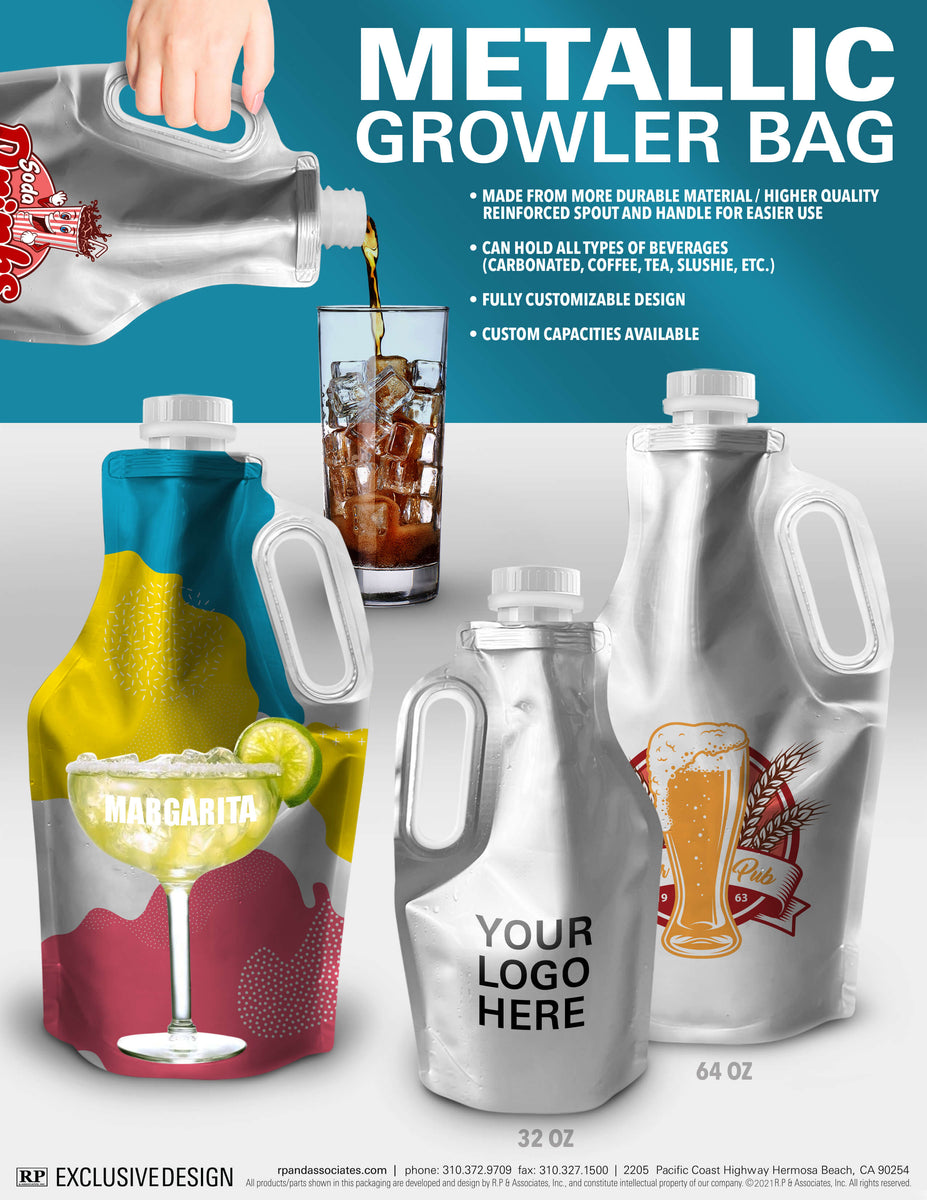 Beverage Pouches  Beverage Bags - Custom Branded Products - RP & Associates
